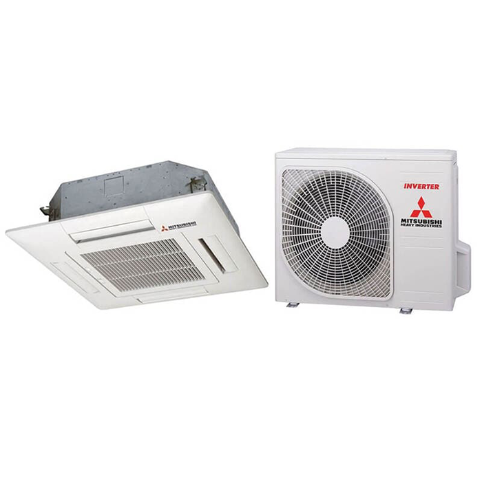 Điều Hòa Âm Trần Cassette 4 Hướng Thổi Mitsubishi Inverter 2 Chiều 30.000 BTU (FDT100VH/FDC90VNP-W +T-PSA-5BW-E ) Điều Khiển Không Dây RCN-T-5BW-E2